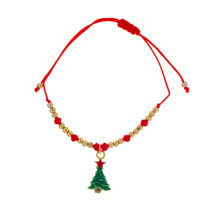 Christmas bracelet Christmas tree pendant