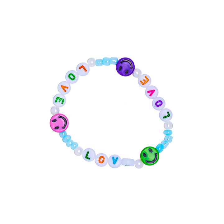 Colorful pearl bracelet love