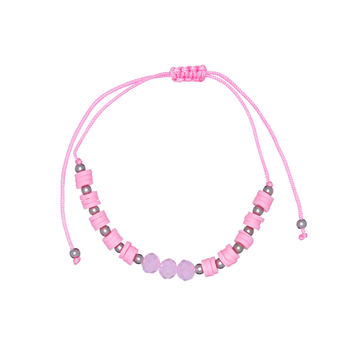 Coloured pearl bracelet adjustable