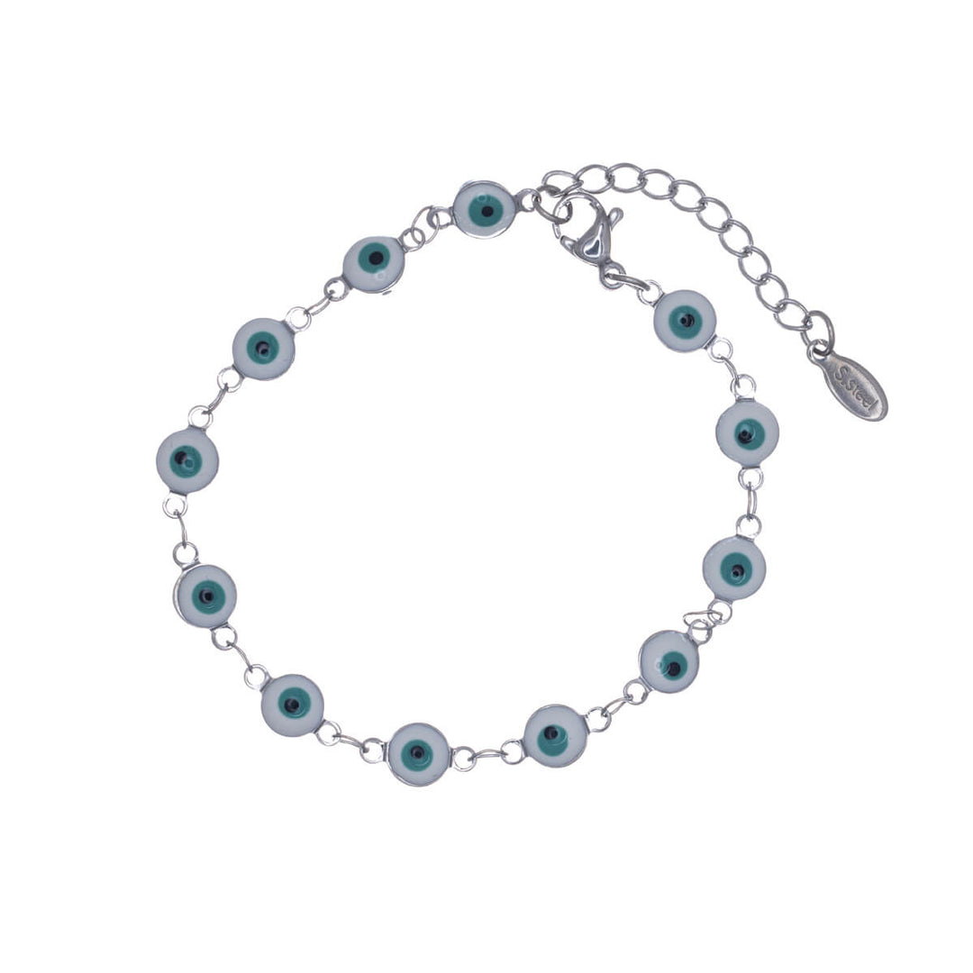 Steel evil eye bracelet (steel 316L)