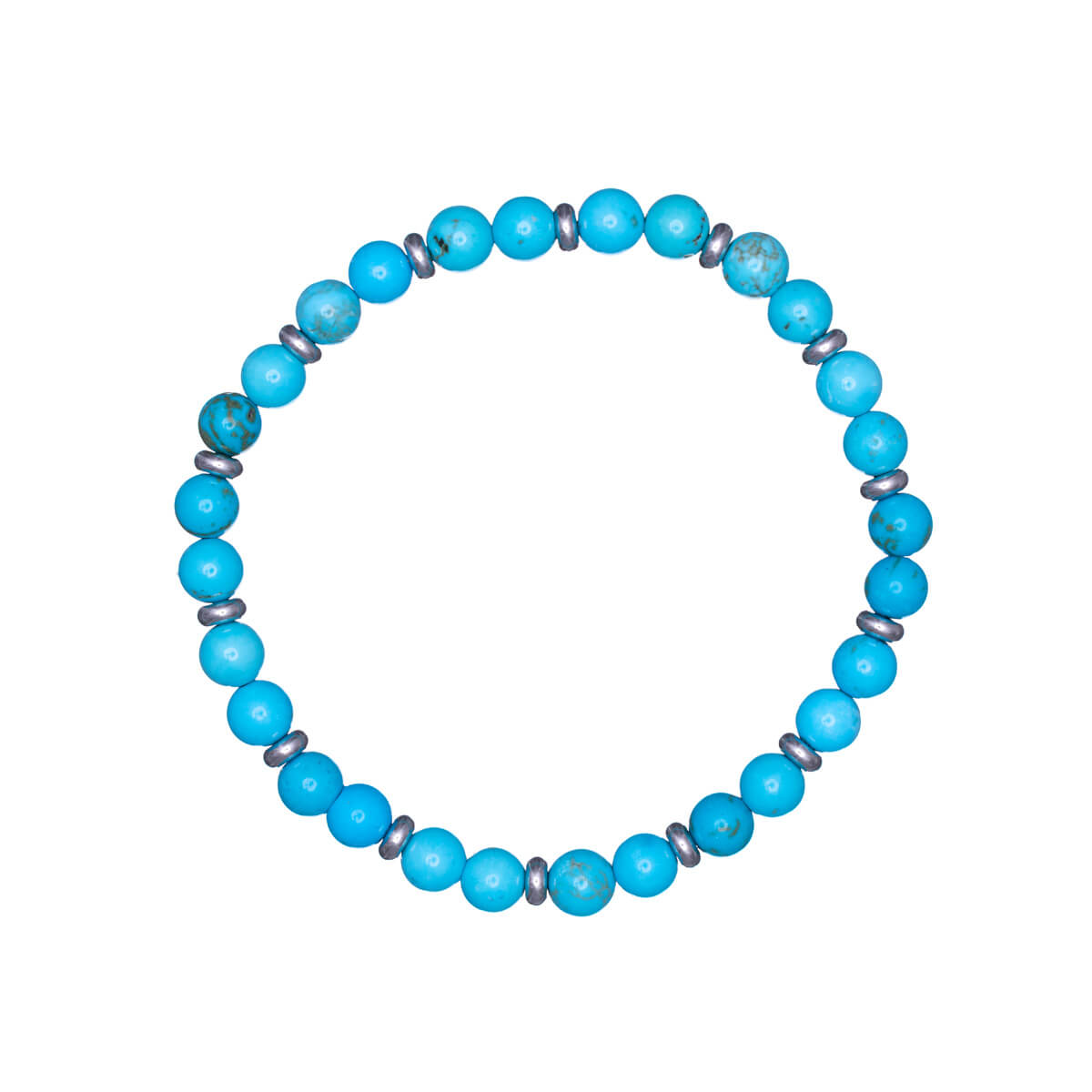 Glass bead bracelet elastic bracelet (Steel 316L)