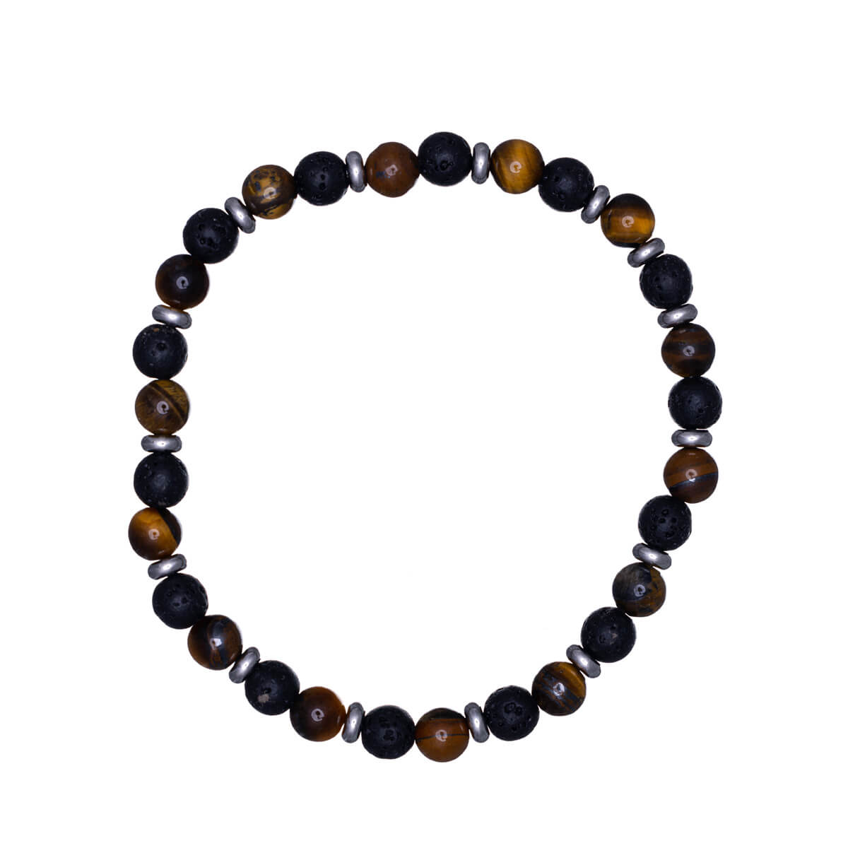 Glass bead bracelet elastic bracelet (Steel 316L)