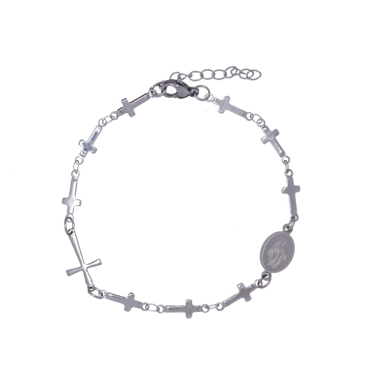 Steel rosary bracelet (steel 316L)