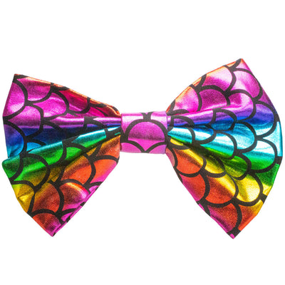 Rainbow bow clip for hair