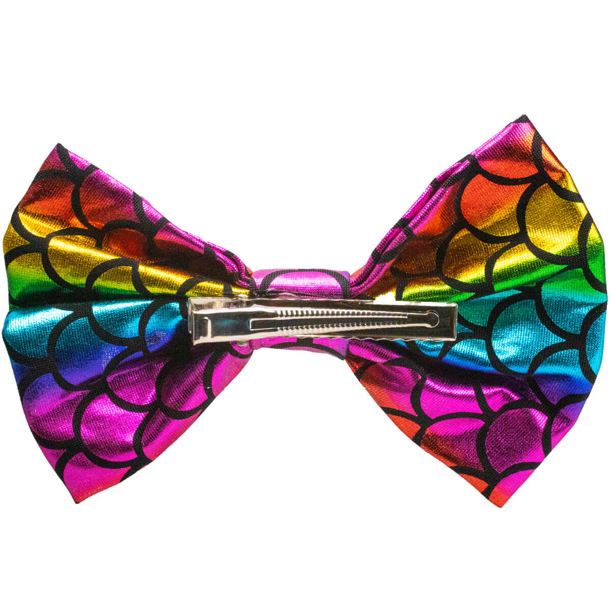 Rainbow bow clip for hair