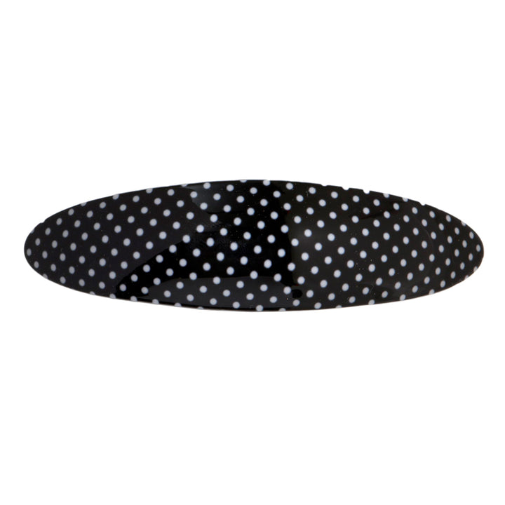 Oval mottled hair clip