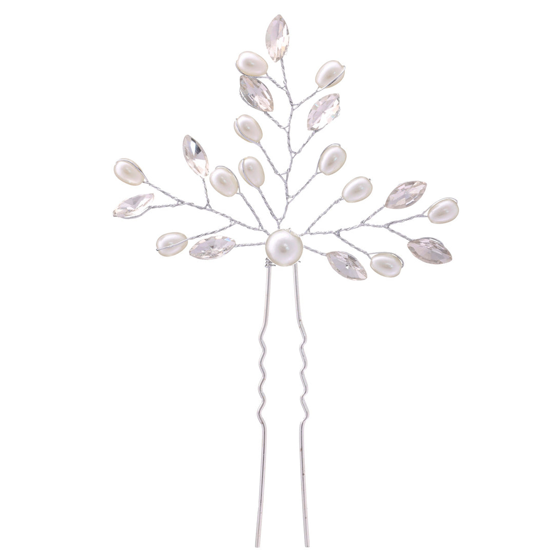 Spiritless hair ornament rhinestone pearls 1pc