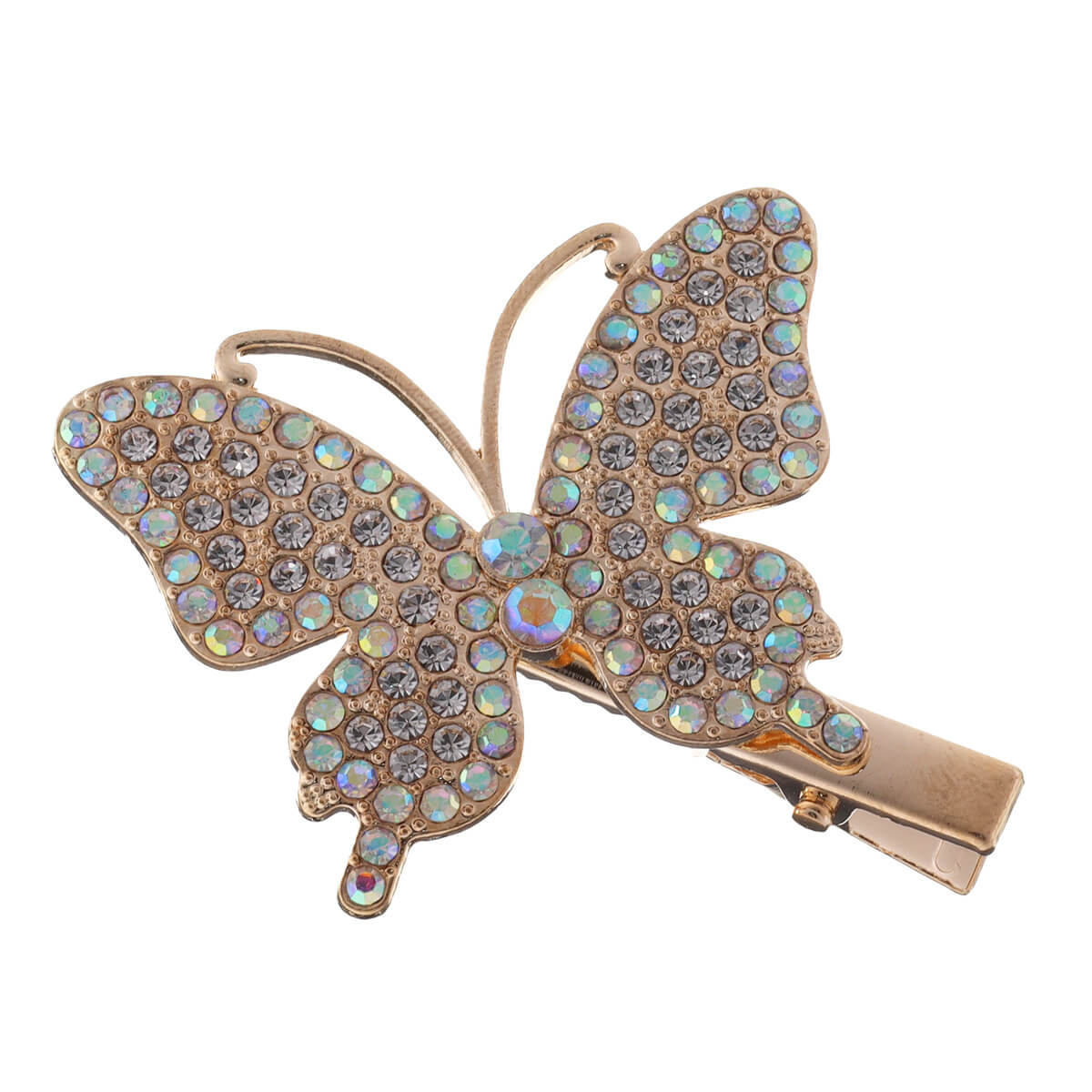 Rhinestone butterfly hair clip 1pcs