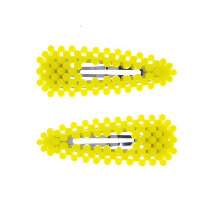 Colored Pearl Clik Clak Hair Clip 2pcs