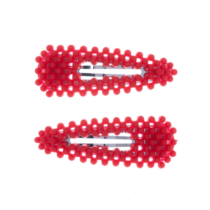 Colored Pearl Clik Clak Hair Clip 2pcs