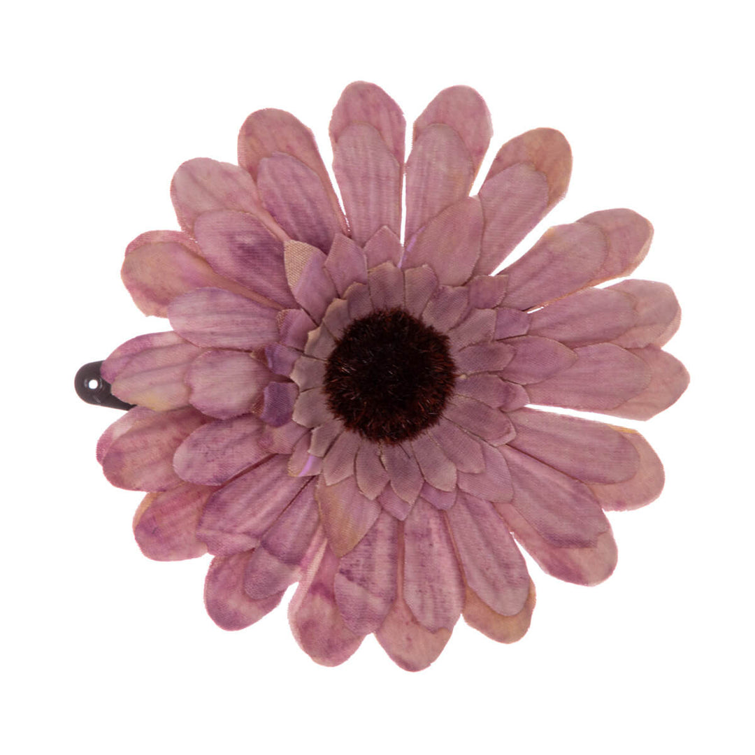 Flat flower hair clip 7.8cm 1pcs