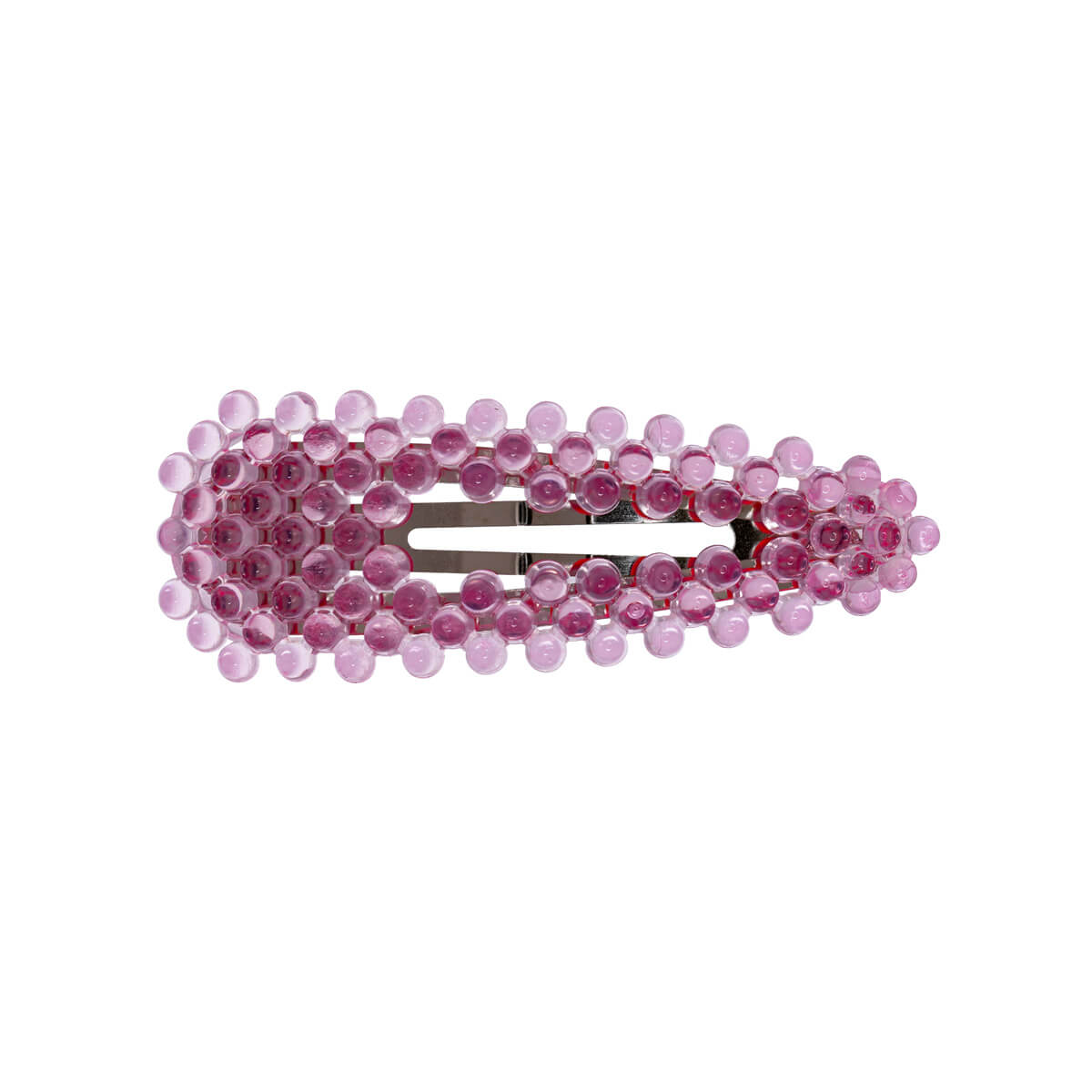 Coloured pearl clik clak hair clip 1pc