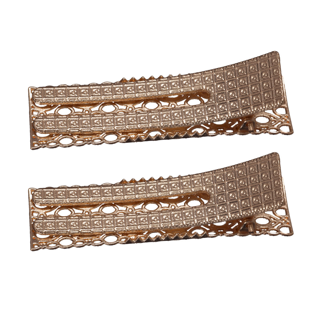 Shaped angular hair clip 2pcs