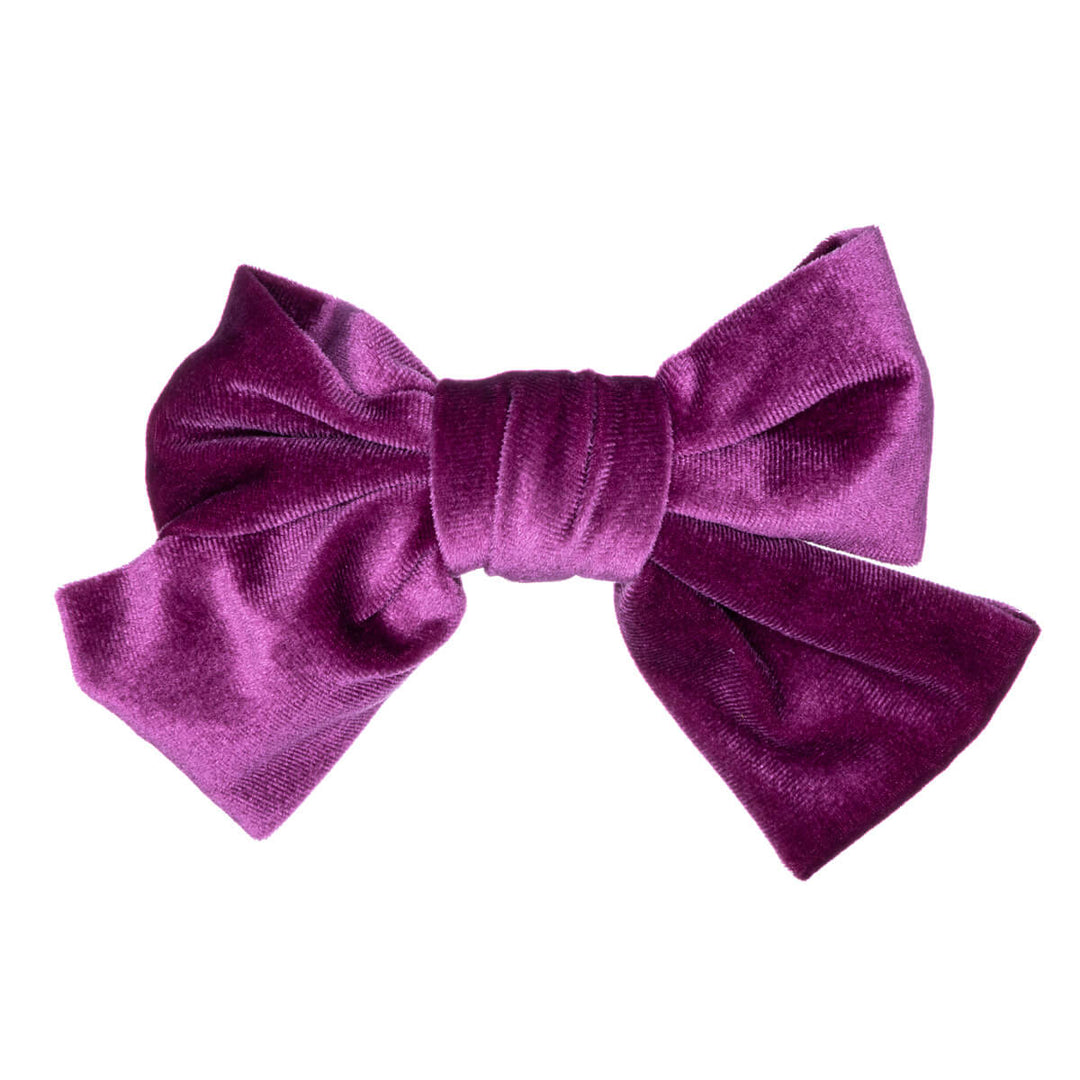 Big velvety hair bow hair clip 16cm