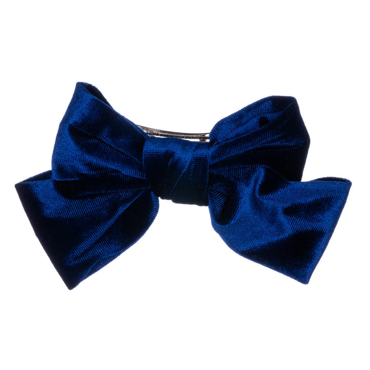 Big velvety hair bow hair clip 16cm