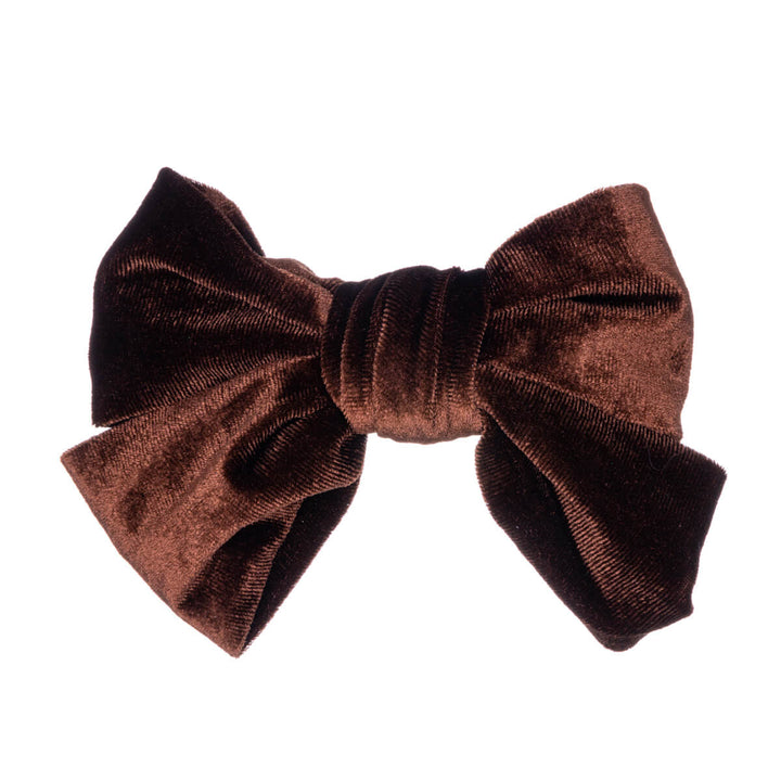 Big velvety hair bow hair clip 16cm