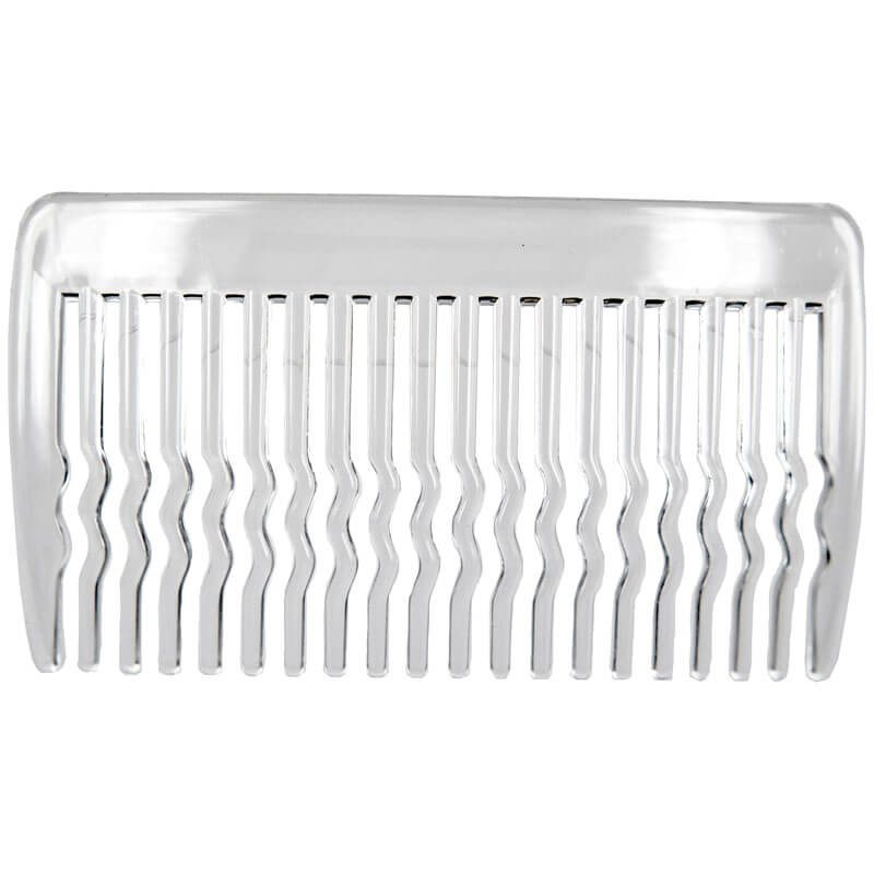 Plastic side comb 2pcs (7.6cm x 4.4cm)