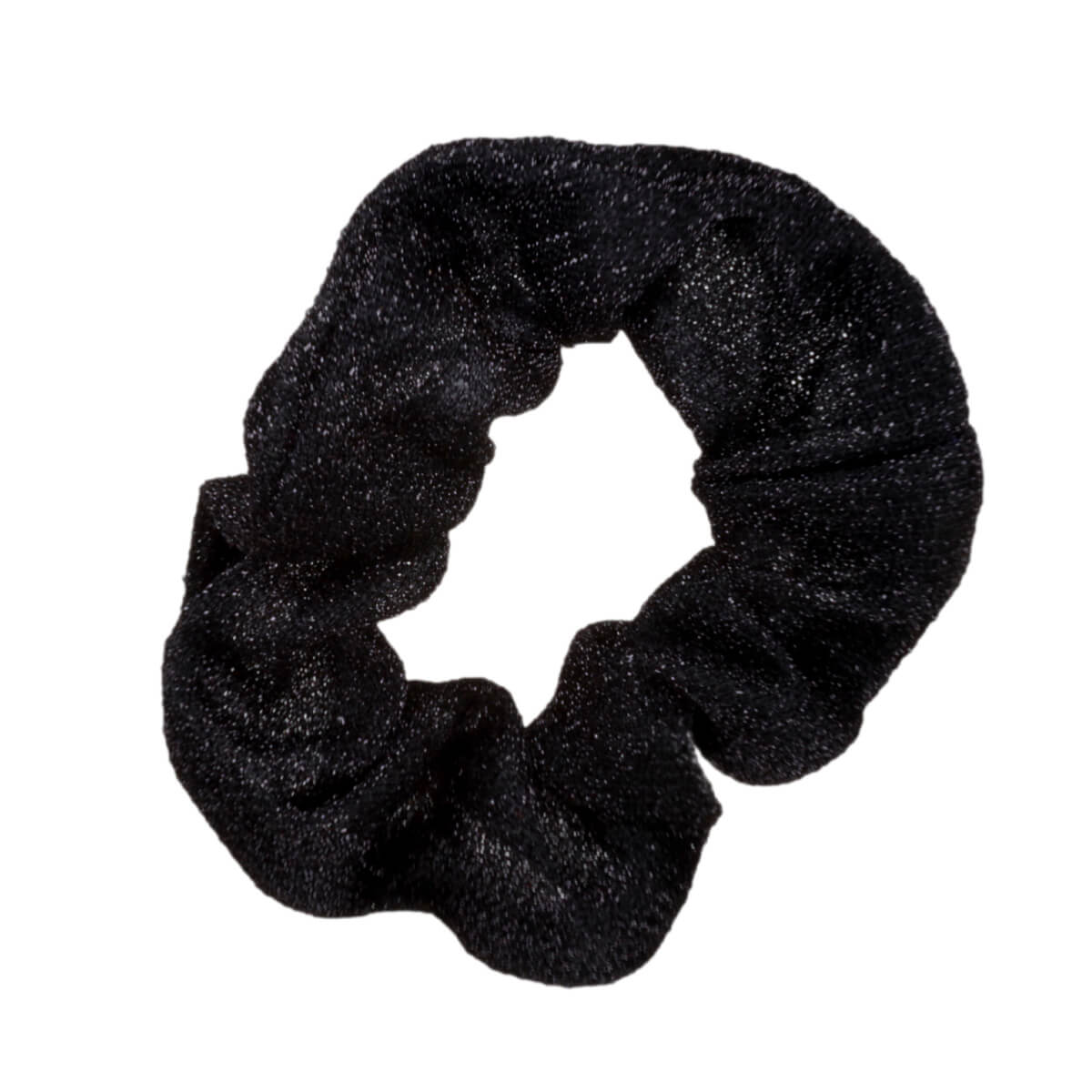 Musta kimalteinen scrunchie donitsi 104050006227 | Ninja.fi