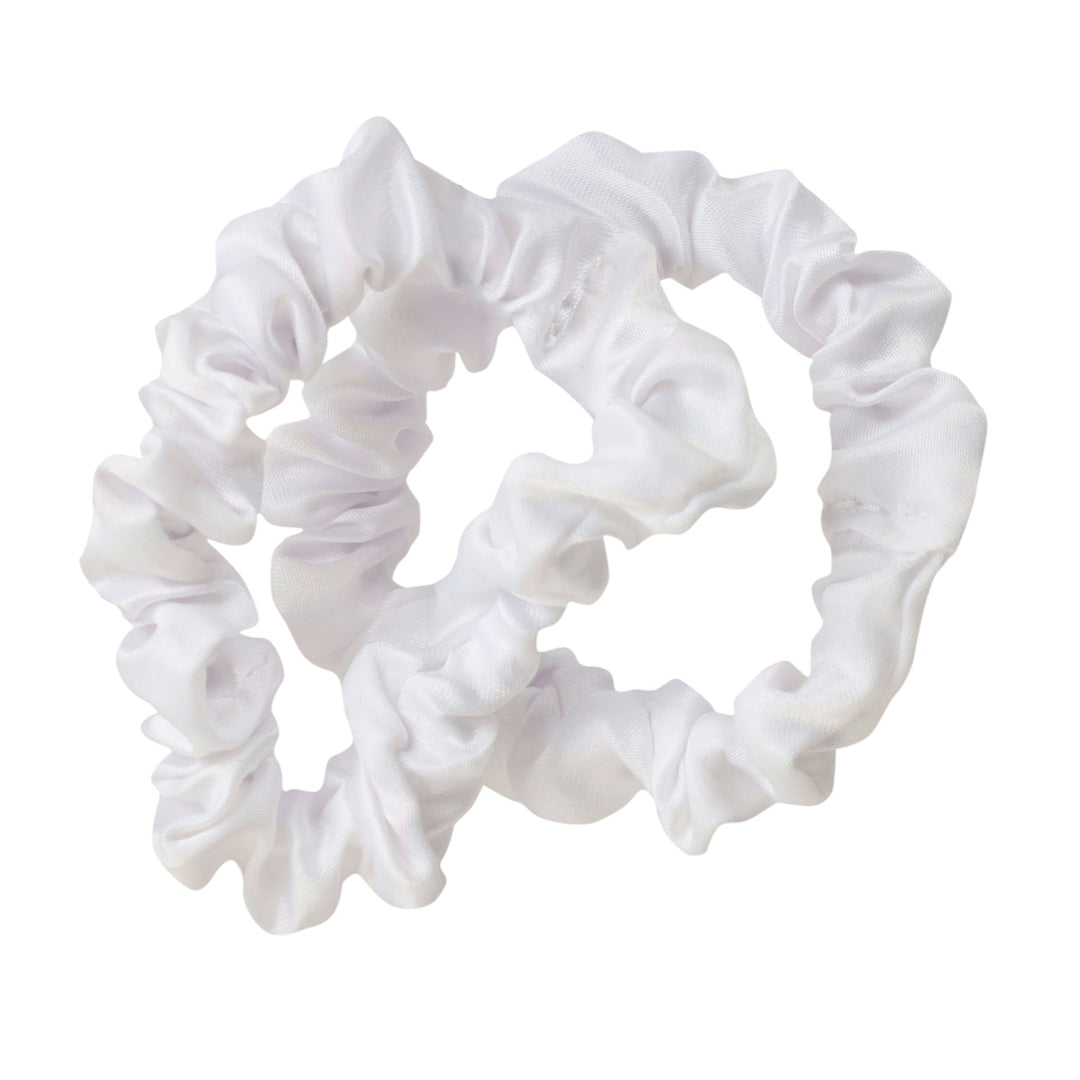 Ohut satiininen hiuslenkki scrunchie ø6cm 2kpl