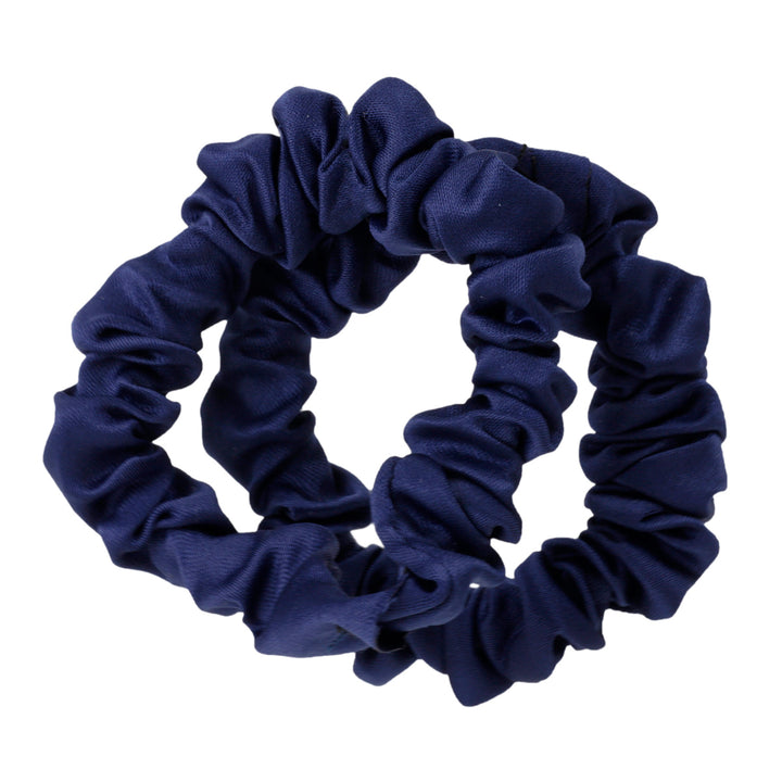 A thin satin hair loop scrunchie Ø6cm 2pcs