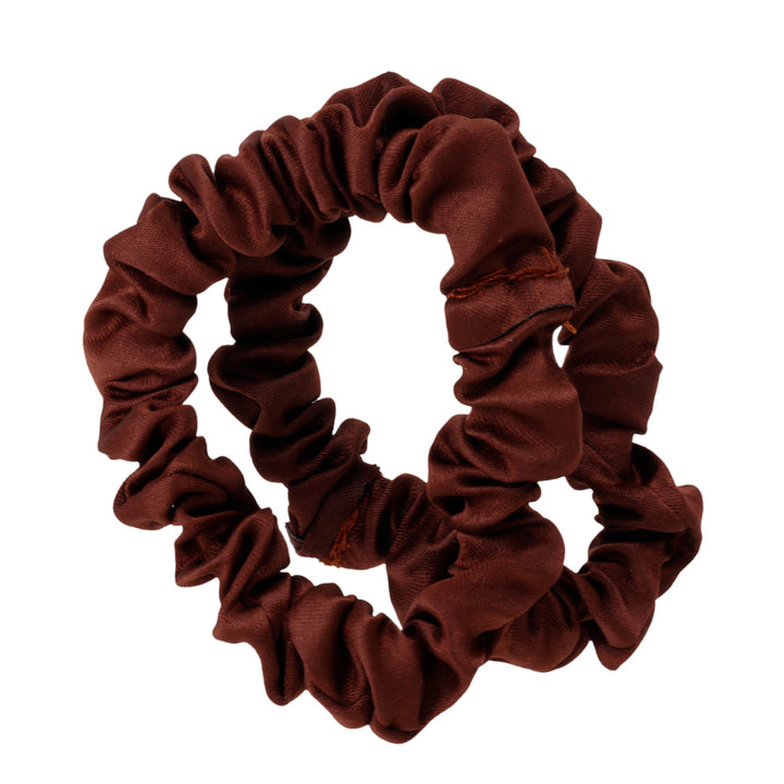 Ohut satiininen hiuslenkki scrunchie ø6cm 2kpl