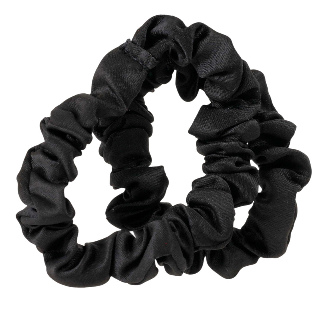 Ohut satiininen hiuslenkki scrunchie ø6cm 2kpl