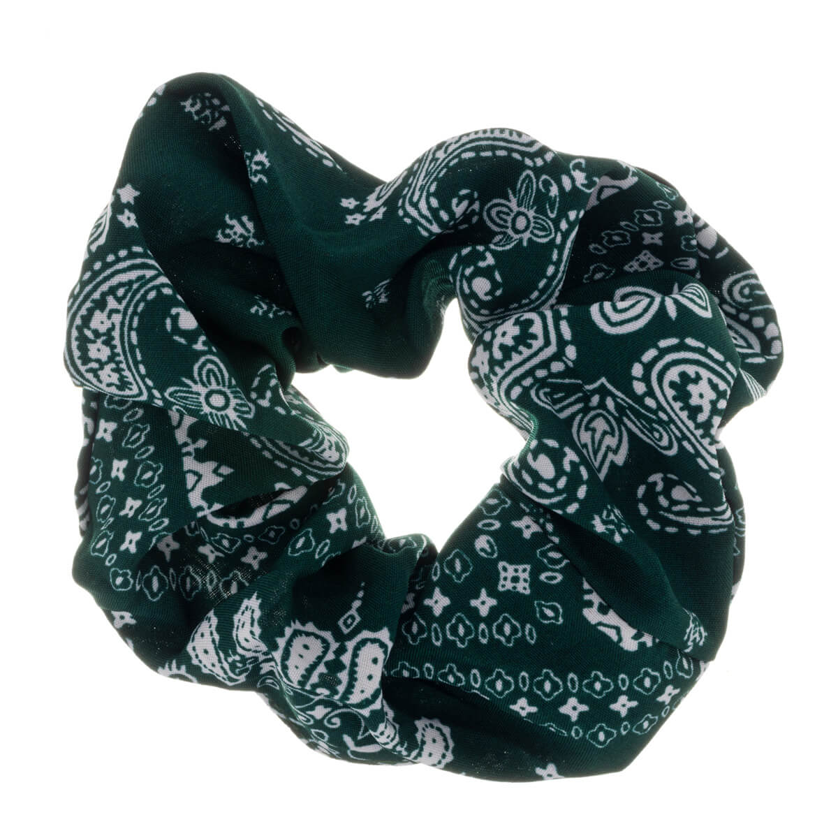 Vihreä bandana scrunchie paisley 104050010421 | Ninja.fi