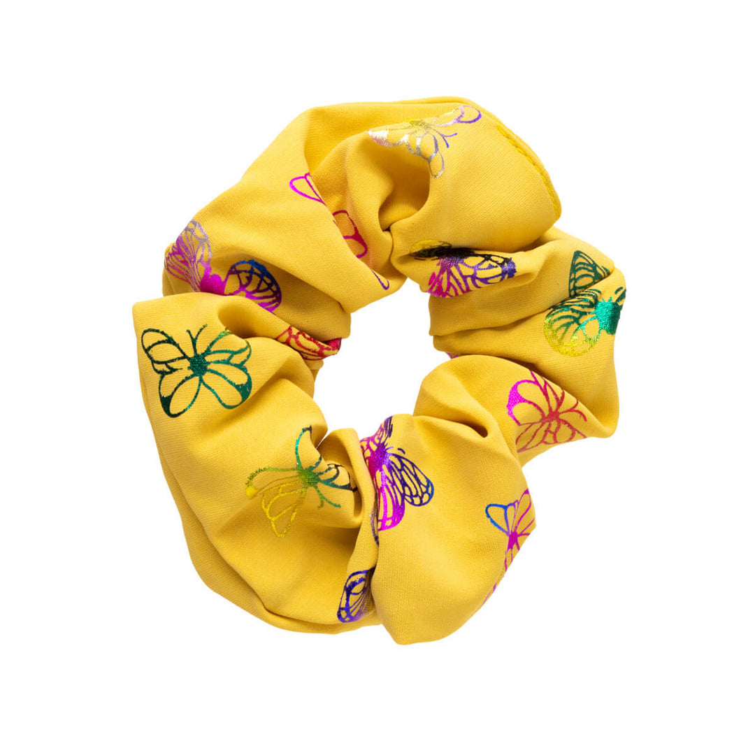 Perhoskuvioitu scrunchie hiusdonitsi ø 10cm