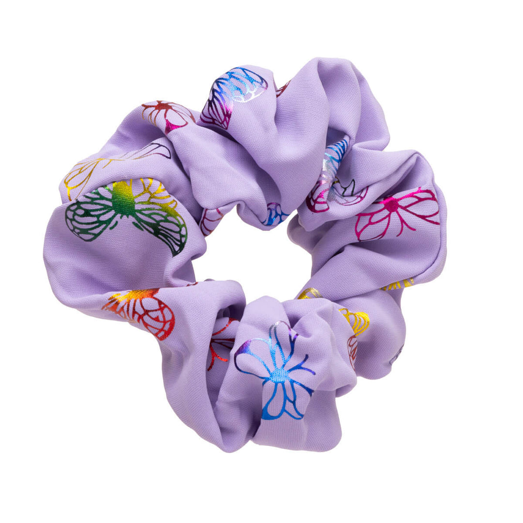 Perhoskuvioitu scrunchie hiusdonitsi ø 10cm