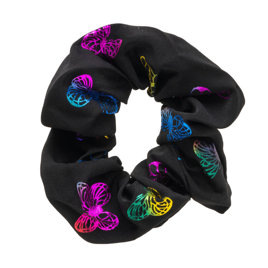 Perhoskuvioitu scrunchie hiusdonitsi ø 10cm