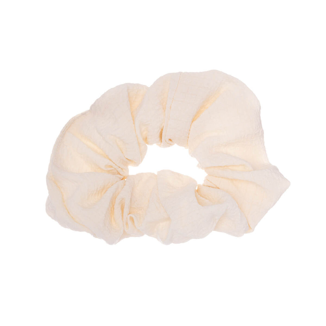 Yksivärinen kuvioitu scrunchie hiusdonitsi ø 10cm