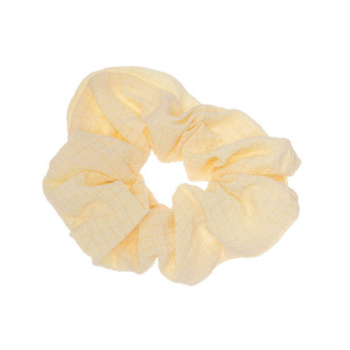 Solid coloured patterned scrunchie hairpin ø 10cm