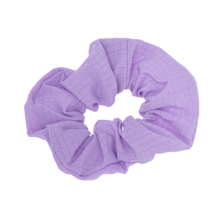 Yksivärinen kuvioitu scrunchie hiusdonitsi ø 10cm