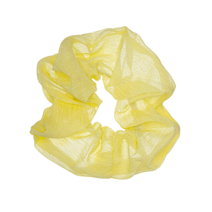 Yksivärinen kimaltava scrunchie hiusdonitsi ø 10cm