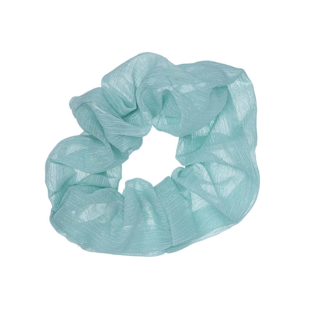 Yksivärinen kimaltava scrunchie hiusdonitsi ø 10cm