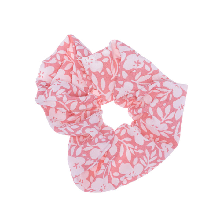 Kukkakuviollinen scrunchie hiusdonitsi ø 10cm