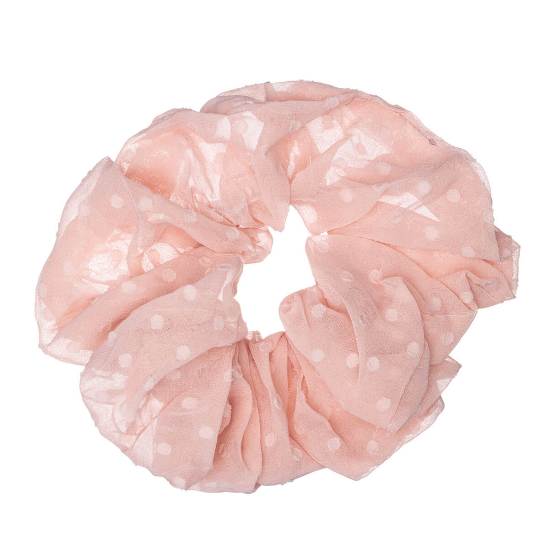 Dotted gauze giant scrunchie hairpin ø 15cm