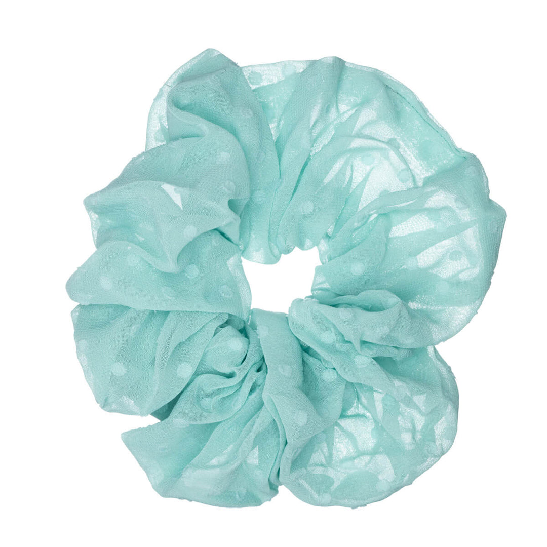 Dotted gauze giant scrunchie hairpin ø 15cm