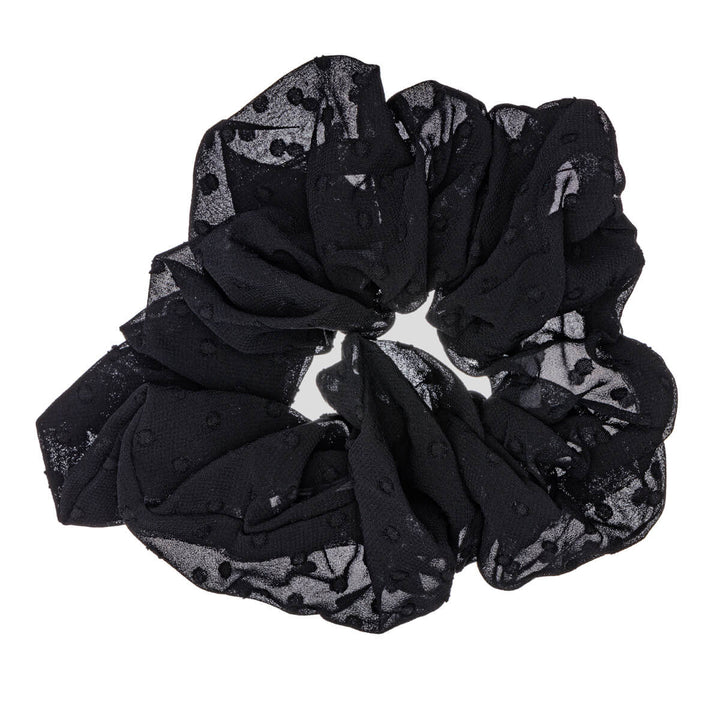 Pilkullinen harso jätti scrunchie hiusdonitsi ø 15cm