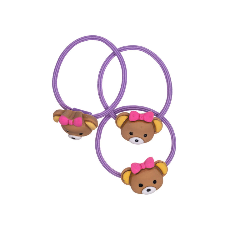 Children's hair clip animal figures ø2,7cm 3pcs