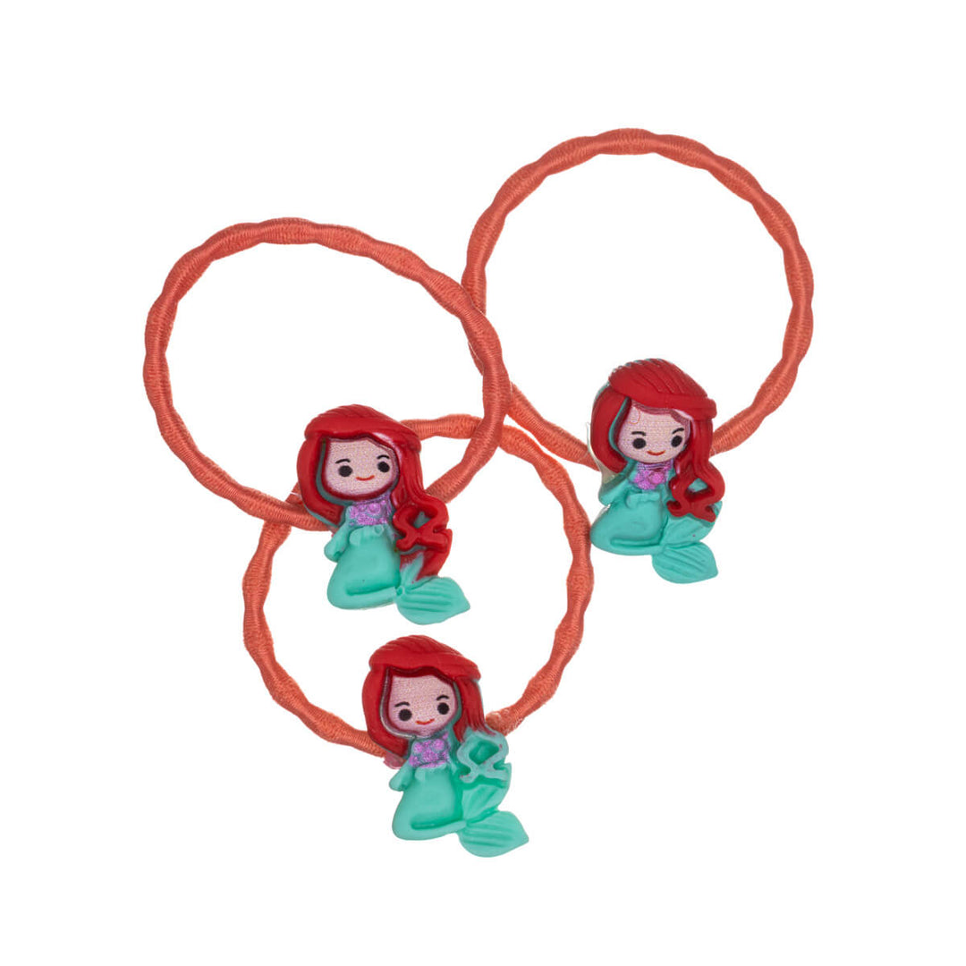 Children's hair clip girl figures ø2,7cm 3pcs