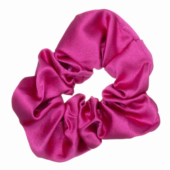 Yksivärinen satiini scrunchie hiusdonitsi ø11cm