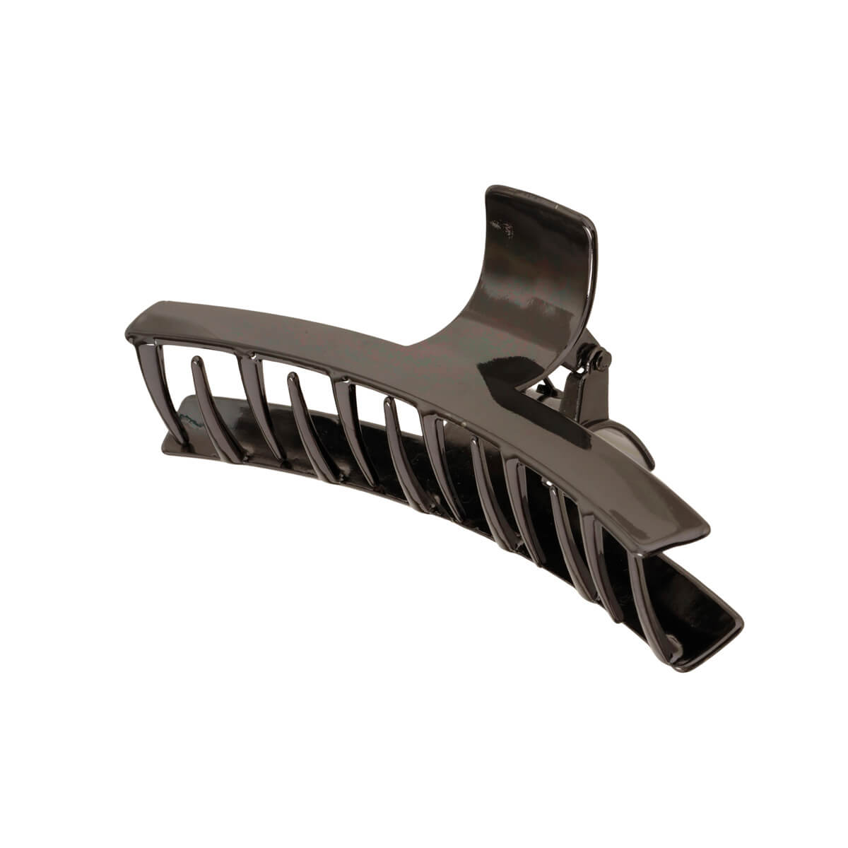 Flat curved metal shark tooth clip 9,8cm