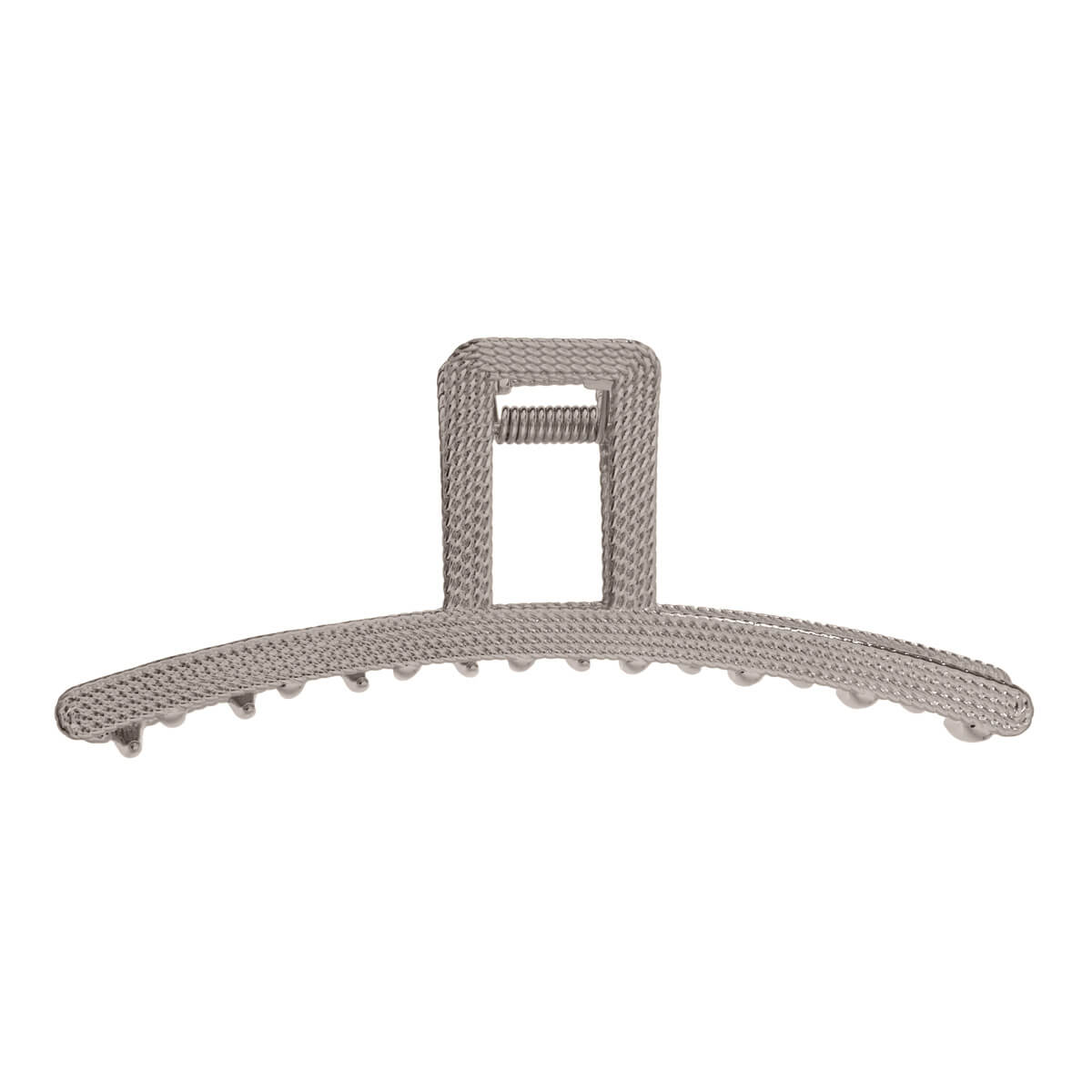 Flat wide metal shark tooth clip 12cm