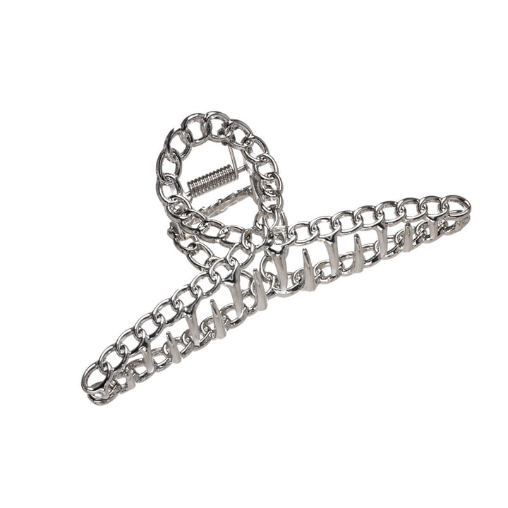 Chain link flat metal shark tooth clip 11,2cm