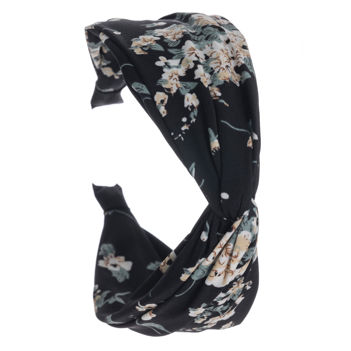 A flower patterned wide hair collar
