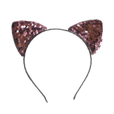 Cat ears in the hairstyle sequin