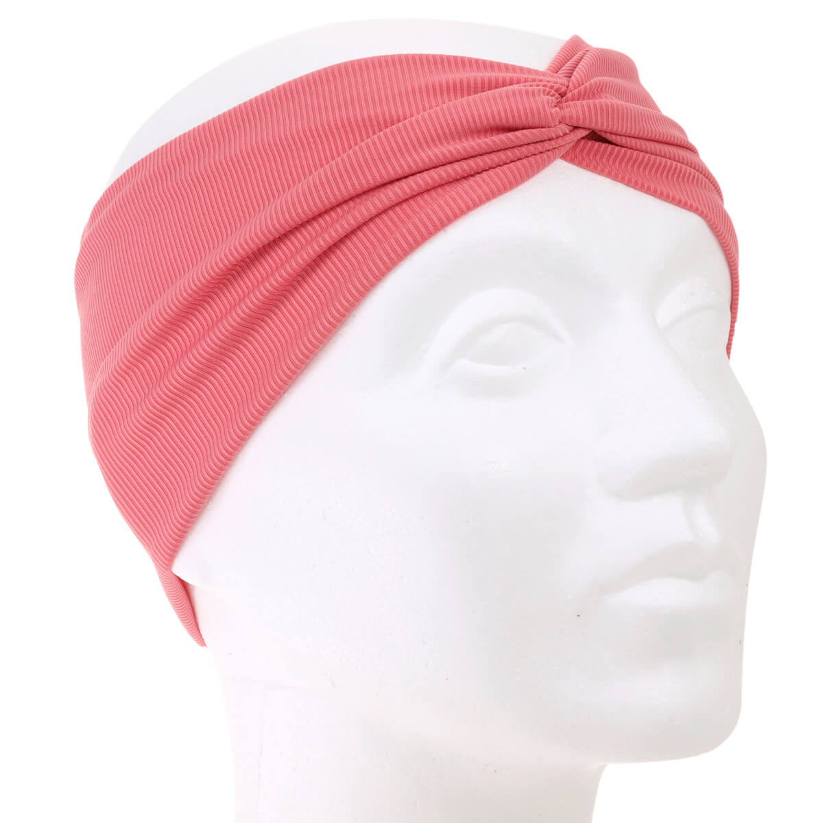 Flexible wide hairband with knot