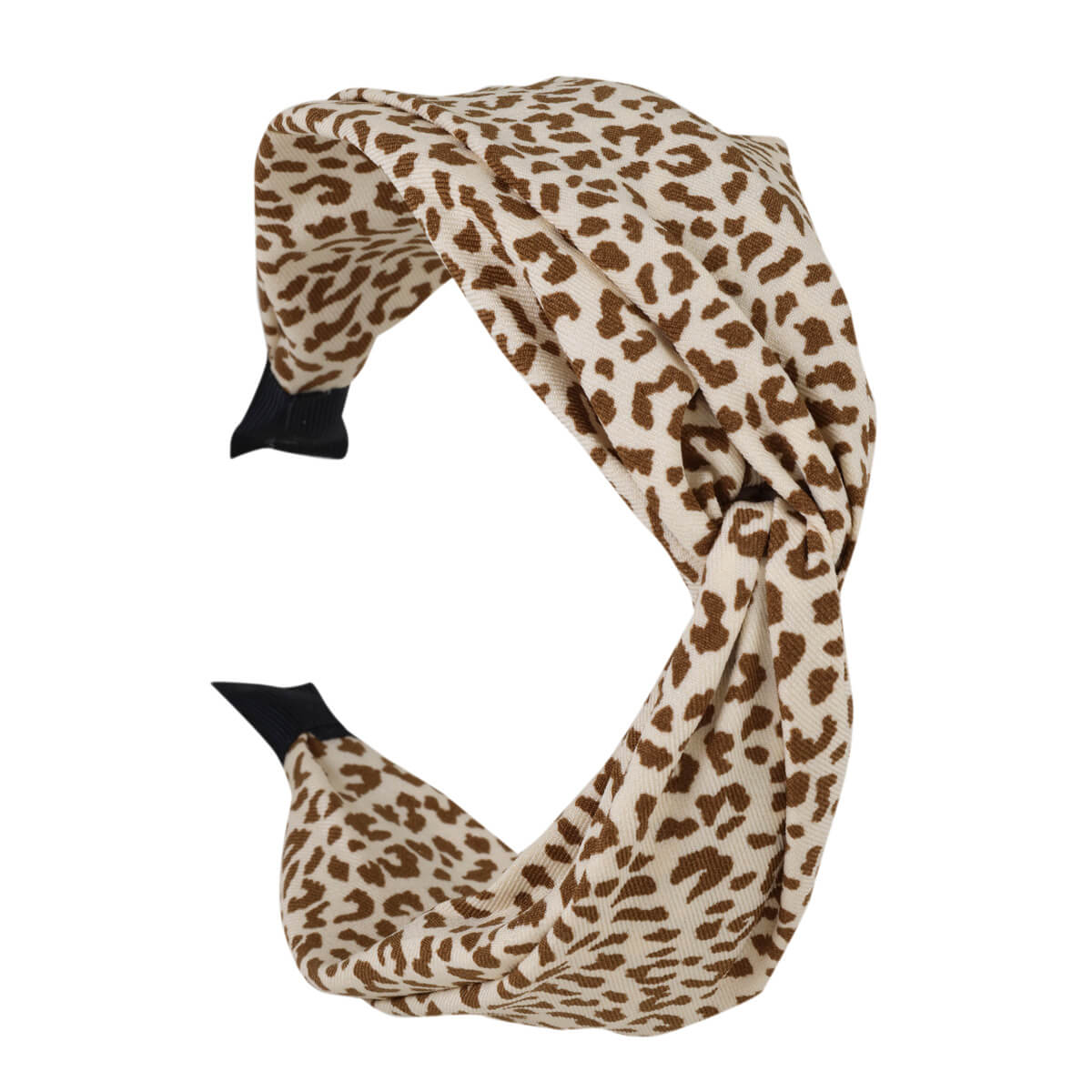 Wide spotted soft hair collar 7cm