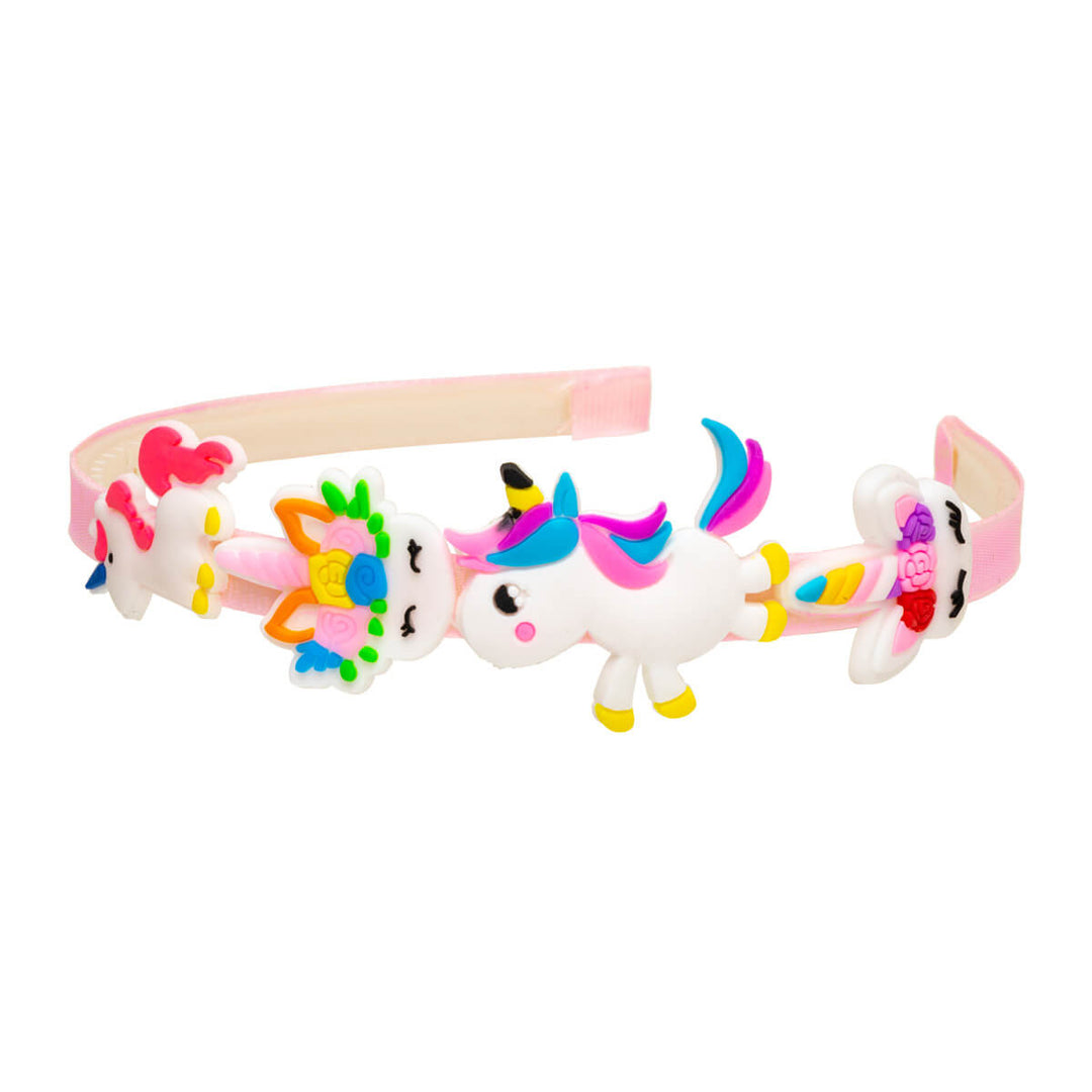 Unicorn for children's hair collar with decorations